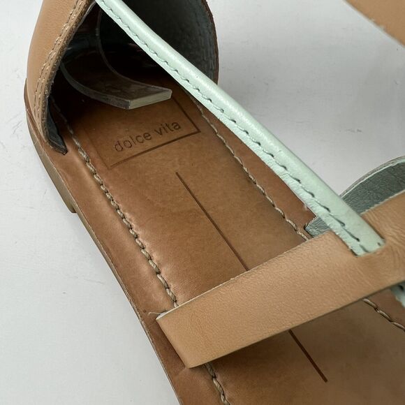 Dolce Vita Darrah Sandals With Mint Details Size 8 - Picture 3 of 7